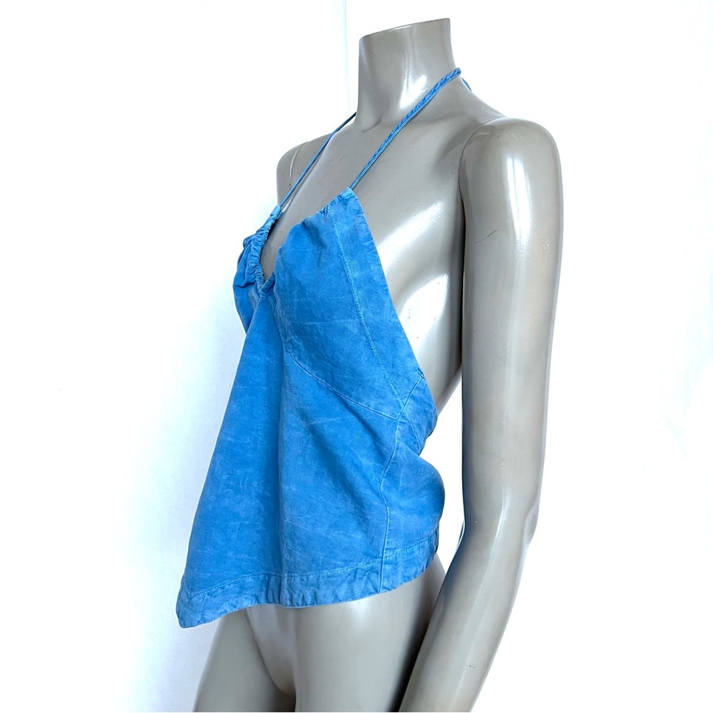 ZARA Blue Halter Neck Women's Top - Picture 7 of 10